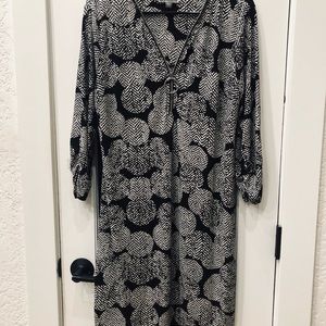 P/L Black and white polyester dress